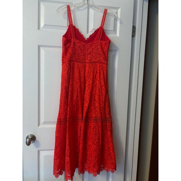 Karen Millen Red Lace Occasion Dress - Picture 2 of 3